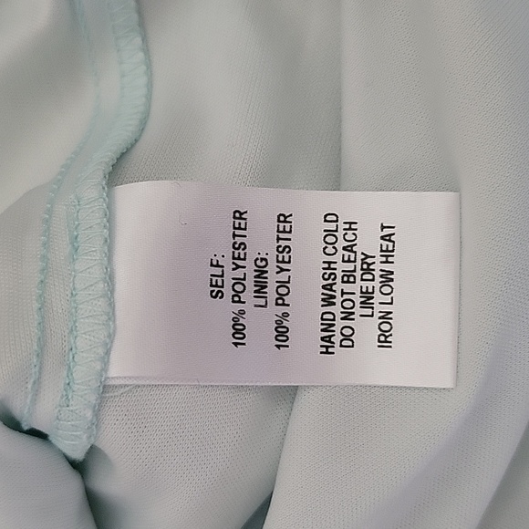 NWT Lulus Tranquil State Tie Dye Satin Cowl Neck Midi Dress Blue Medium - Picture 9 of 12